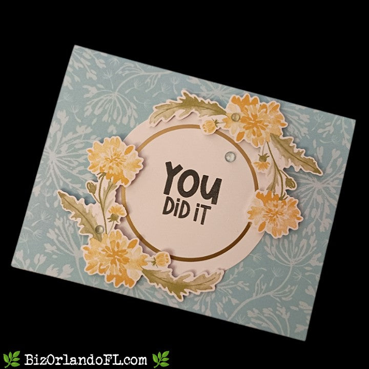 CONGRATS: You Did It Handcrafted Greeting Card by Kathryn McHenry