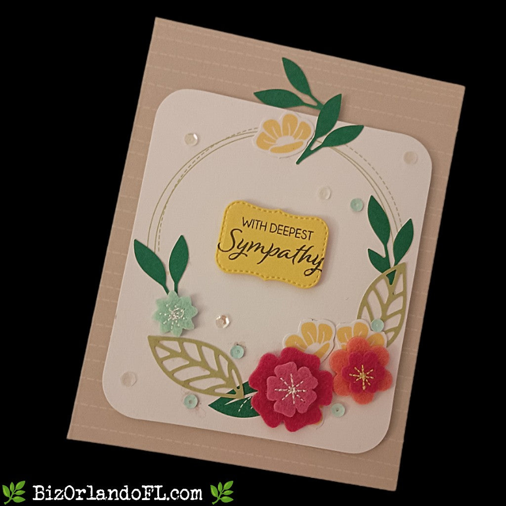 SYMPATHY: With Deepest Sympathy Handmade Greeting Card by Kathryn McHenry