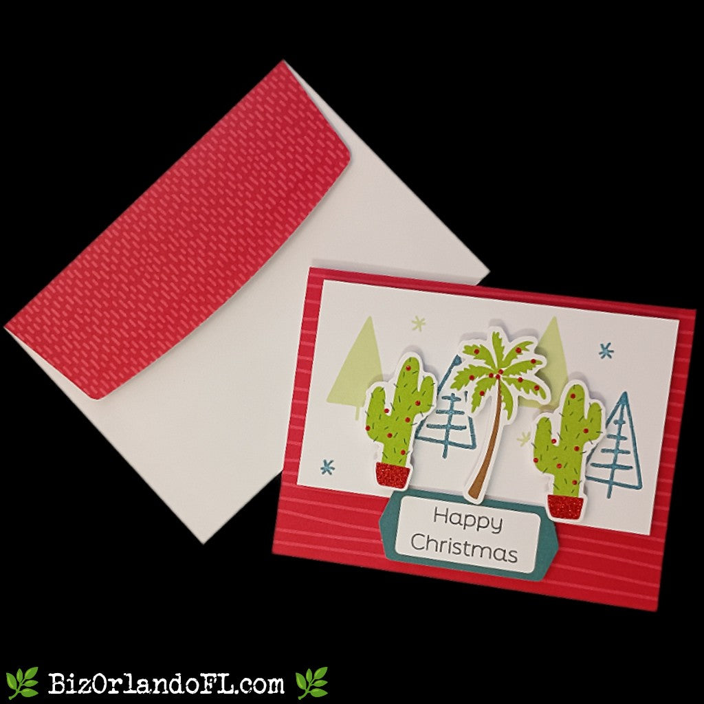 HOLIDAY: Happy Christmas Handmade Greeting Card by Kathryn McHenry