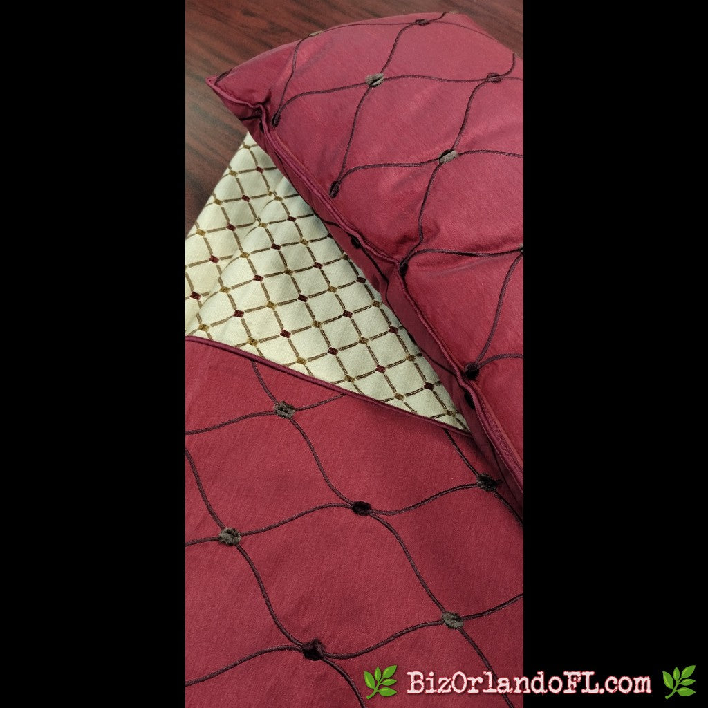 HOME DECOR: 100x23 Scardino & Matching 12x22 Decorative Pillow