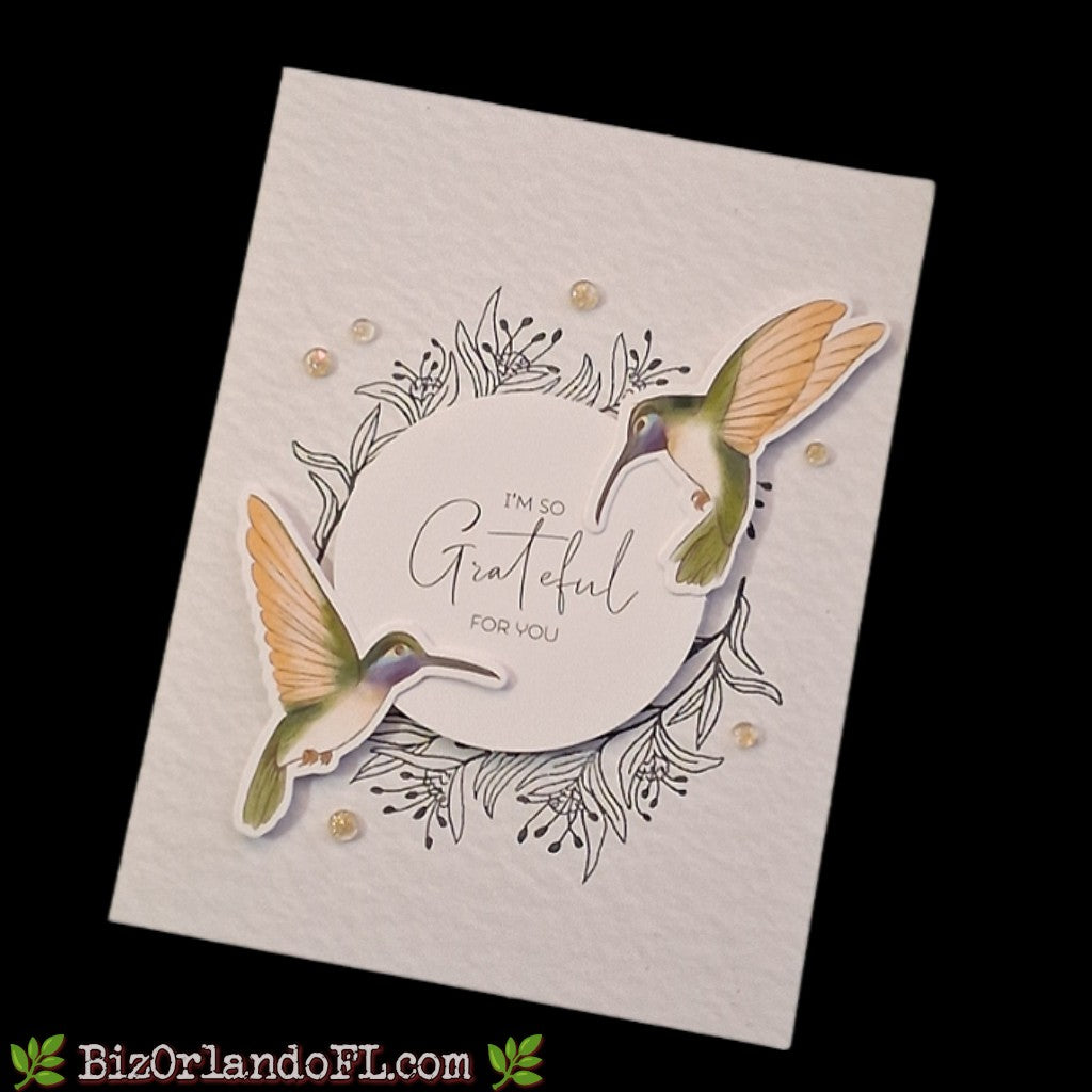 THANK YOU: I'm Grateful For You Handcrafted Greeting Card by Kathryn McHenry