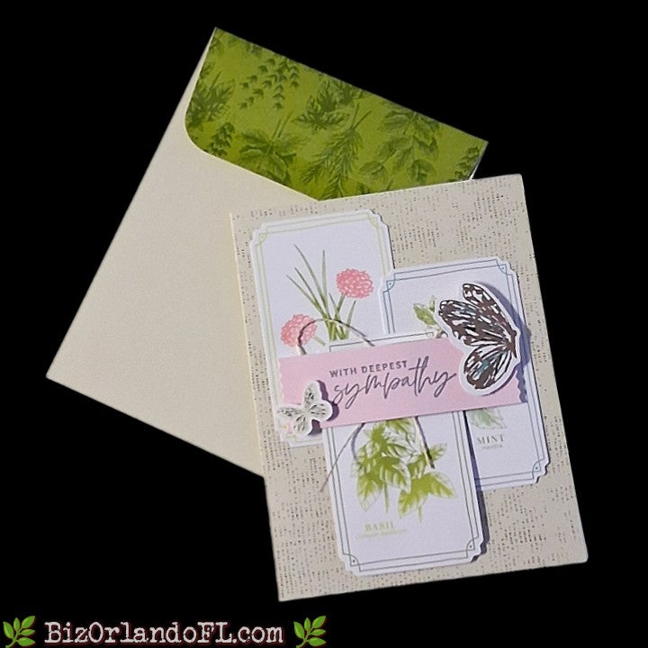 SYMPATHY: With Deepest Sympathy Handmade Greeting Card by Kathryn McHenry