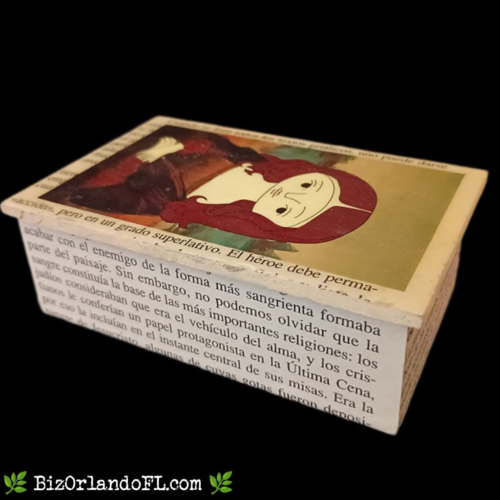 BOUTIQUE: Mona Lisa Style Handcrafted Lacquered Jewelry Box Small