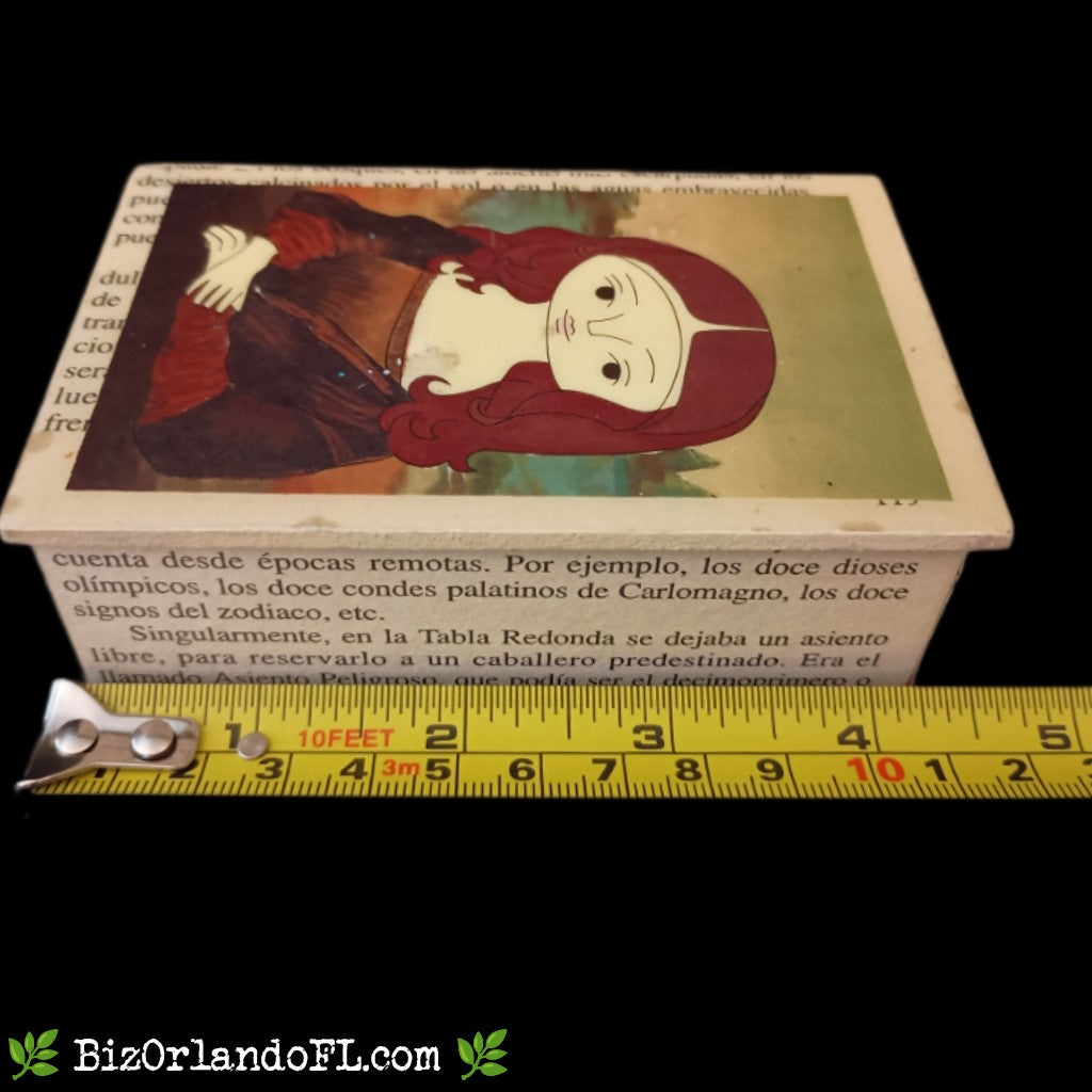 BOUTIQUE: Mona Lisa Style Handcrafted Lacquered Jewelry Box Small