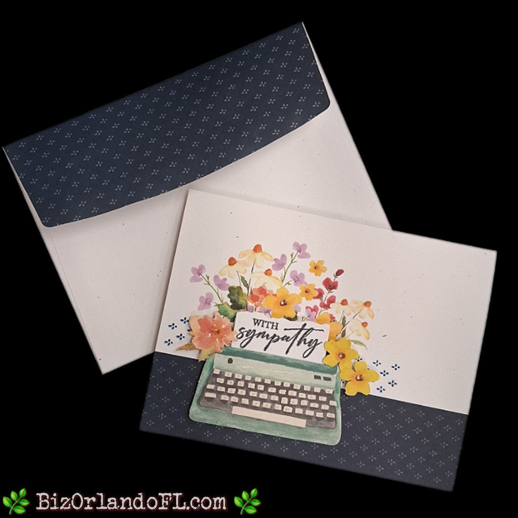 SYMPATHY: With Sympathy Handmade Greeting Card by Kathryn McHenry