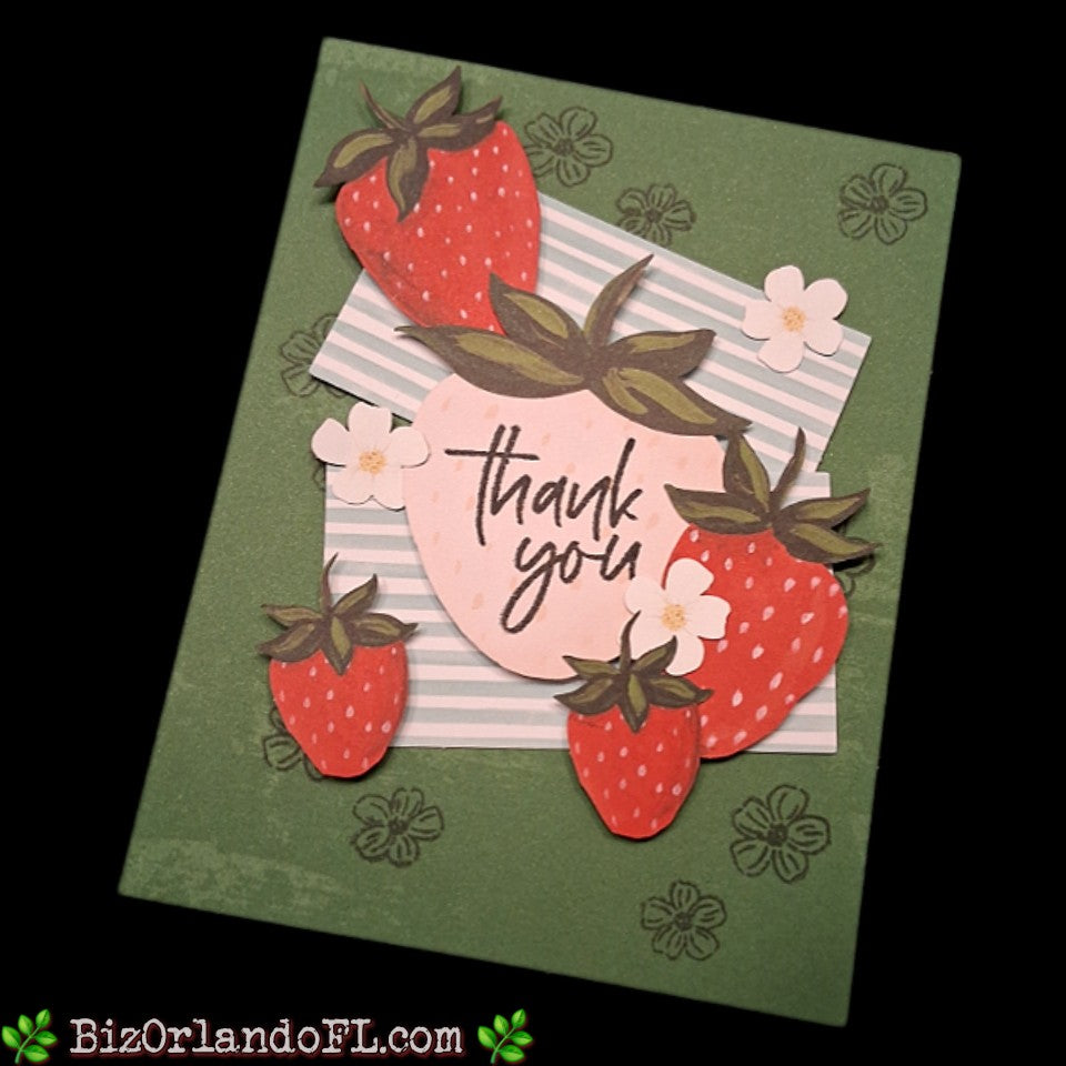 THANK YOU: Thank You Handcrafted Greeting Card by Kathryn McHenry