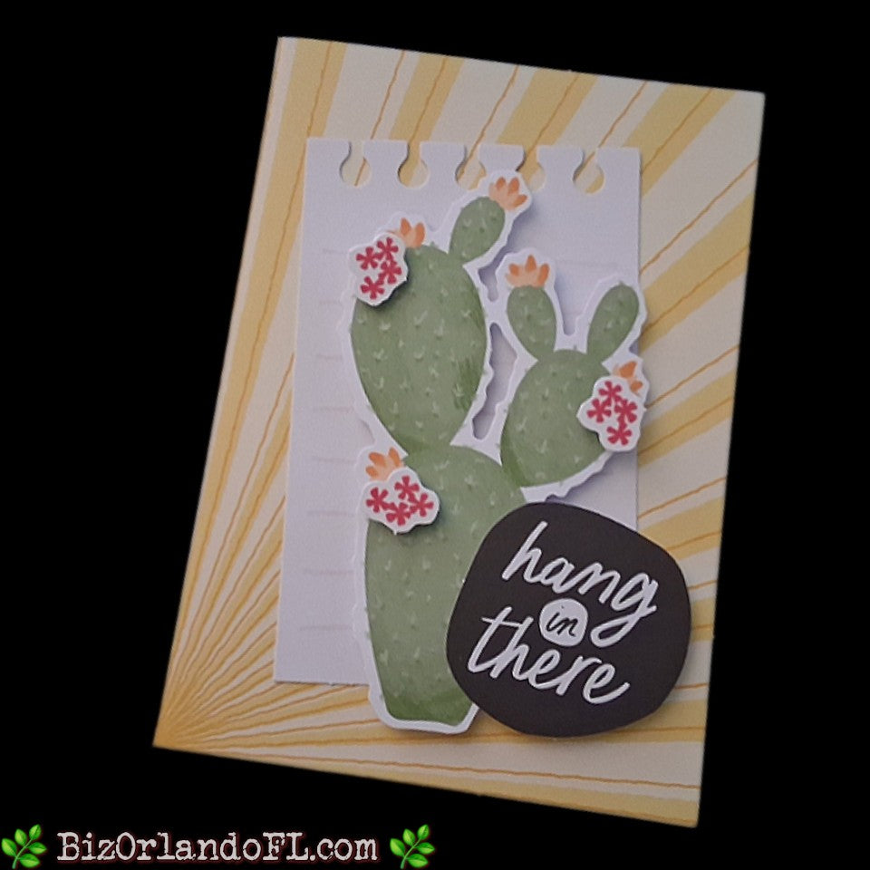 ENCOURAGEMENT: Hang In There Handcrafted Greeting Card by Kathryn McHenry