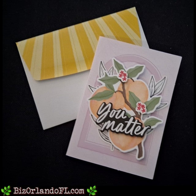 ENCOURAGEMENT: You Matter Handcrafted Greeting Card by Kathryn McHenry