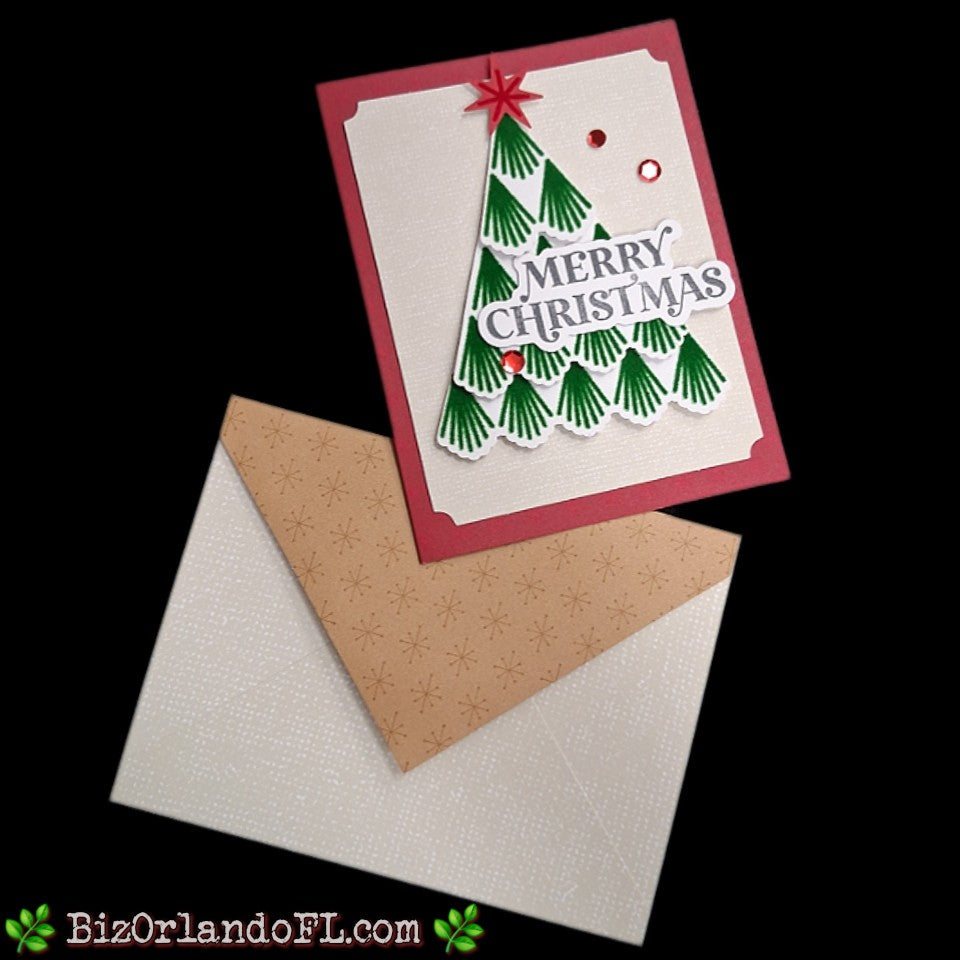 HOLIDAY: Merry Christmas Handmade Greeting Card by Kathryn McHenry