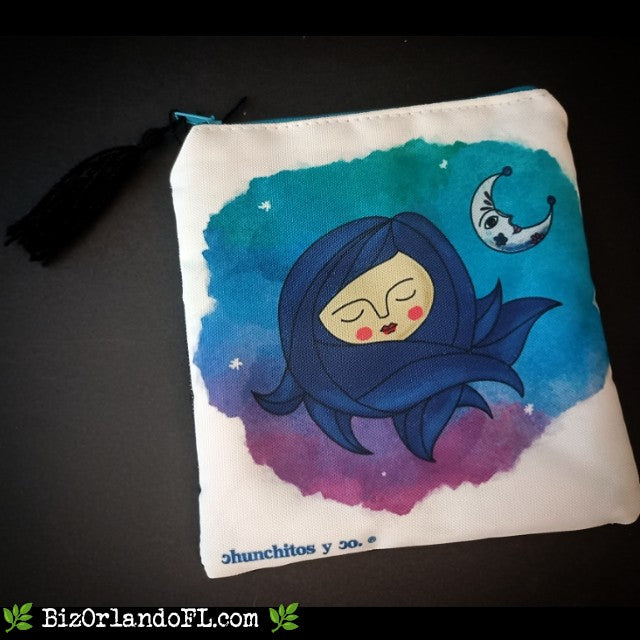 BOUTIQUE: Watercolor Design Makeup Cosmetic Bag Coin Purse Medium