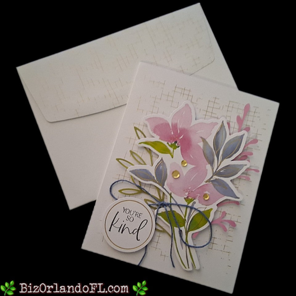 THANK YOU: You're So Kind Handcrafted Greeting Card by Kathryn McHenry