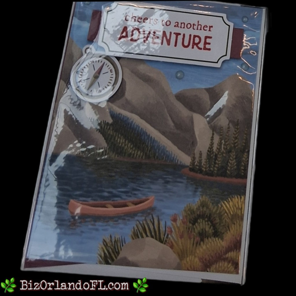 Cheers To Another Adventure Handmade Greeting Card by Kathryn McHenry