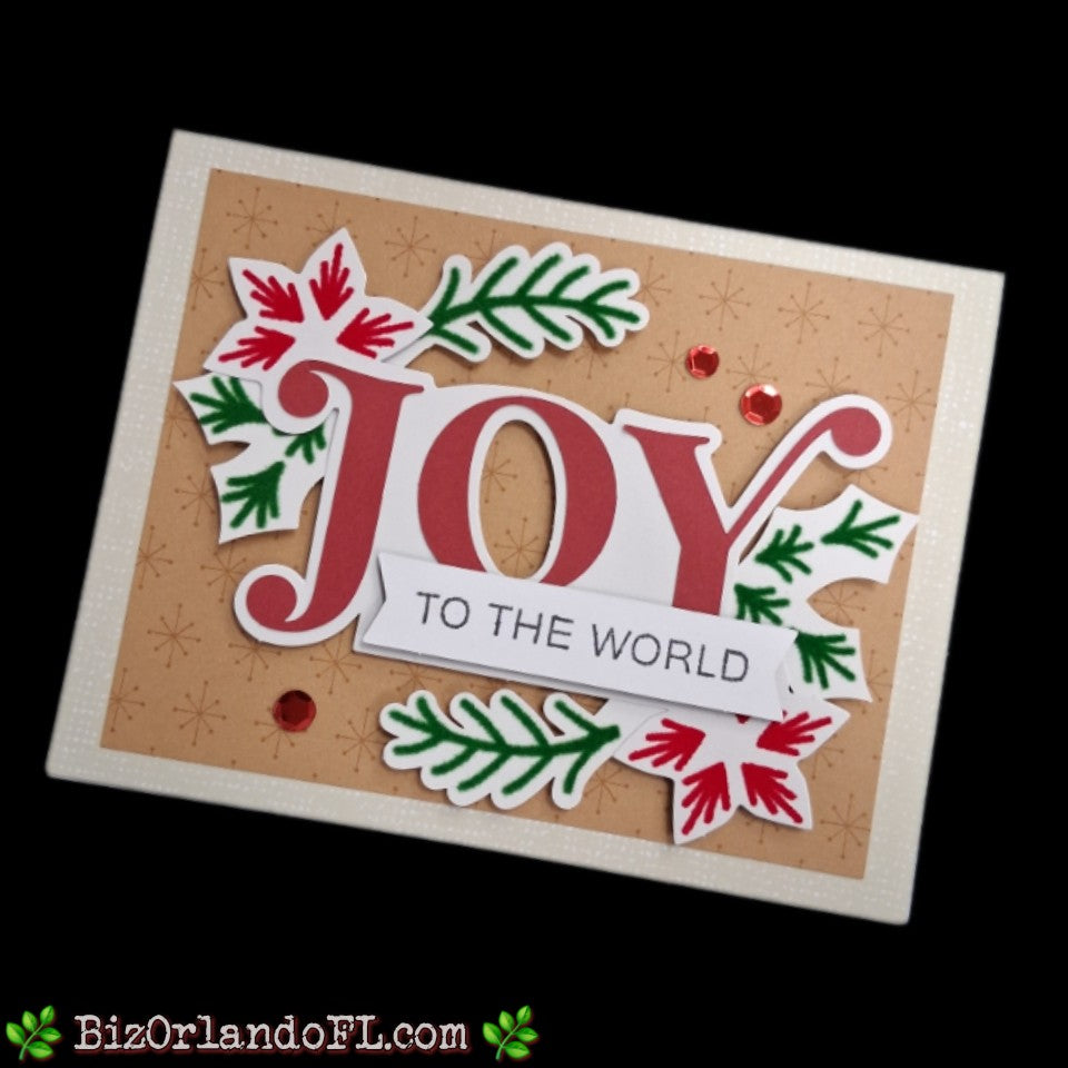 HOLIDAY: Joy Handmade Greeting Card by Kathryn McHenry