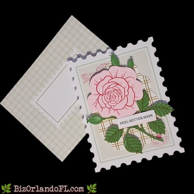 GET WELL SOON: Feel Better Soon Handmade Greeting Card by Kathryn McHenry
