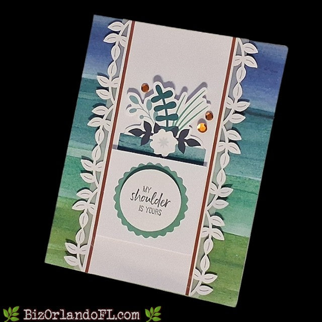 SYMPATHY: My Shoulder Is Yours Handmade Greeting Card by Kathryn McHenry