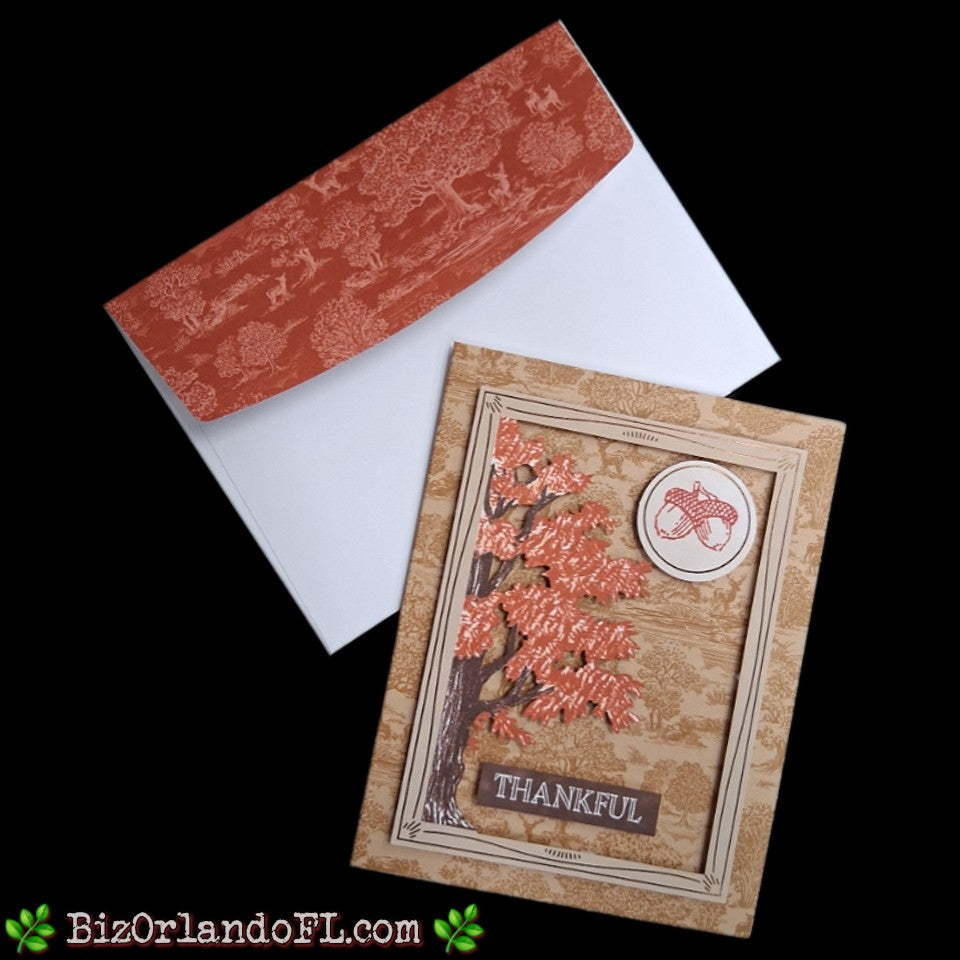 THANK YOU: Thankful Handmade Greeting Card by Kathryn McHenry