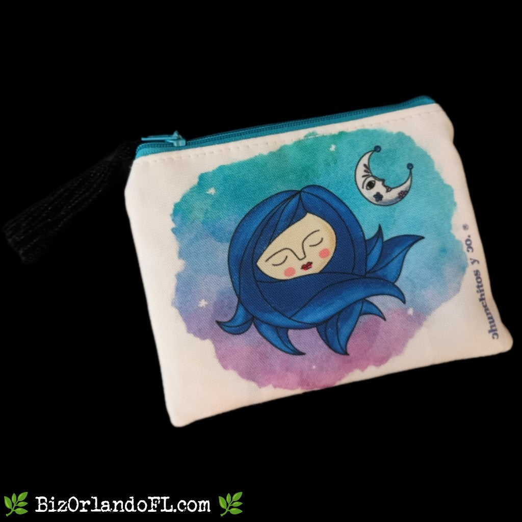 BOUTIQUE: Watercolor Design Coin Purse Small (Pink Interior)