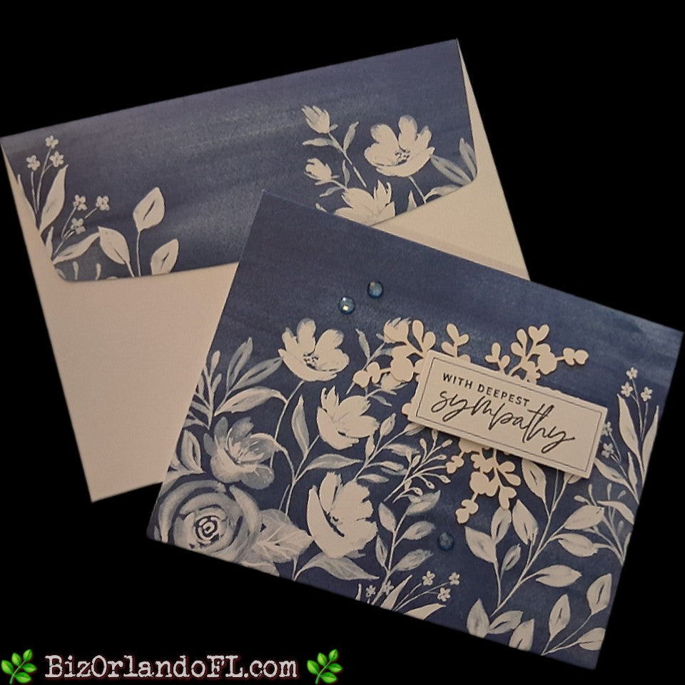 SYMPATHY: With Deepest Sympathy Handmade Greeting Card by Kathryn McHenry