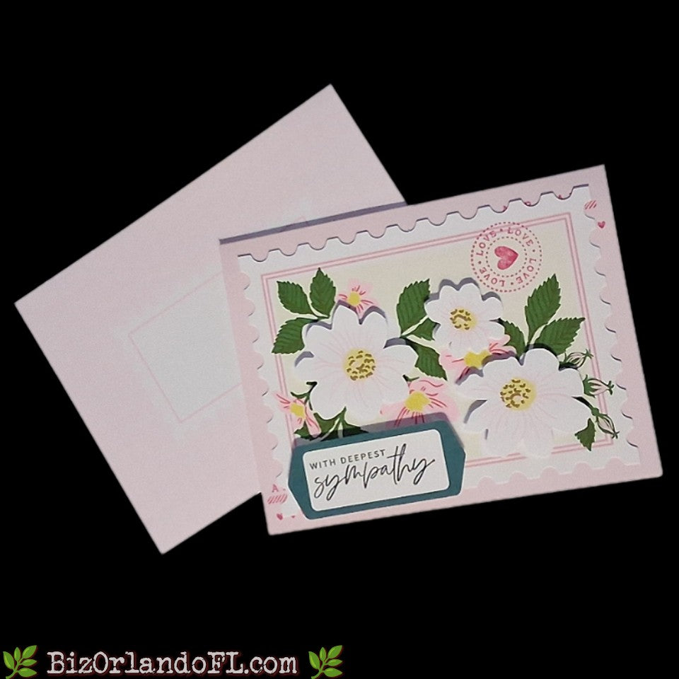 SYMPATHY: With Deepest Sympathy Handmade Greeting Card by Kathryn McHenry