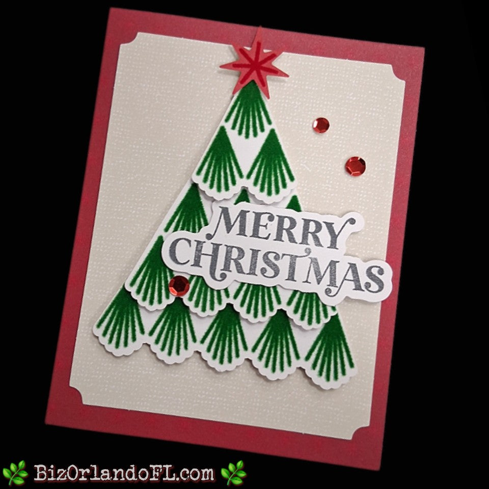 HOLIDAY: Merry Christmas Handmade Greeting Card by Kathryn McHenry