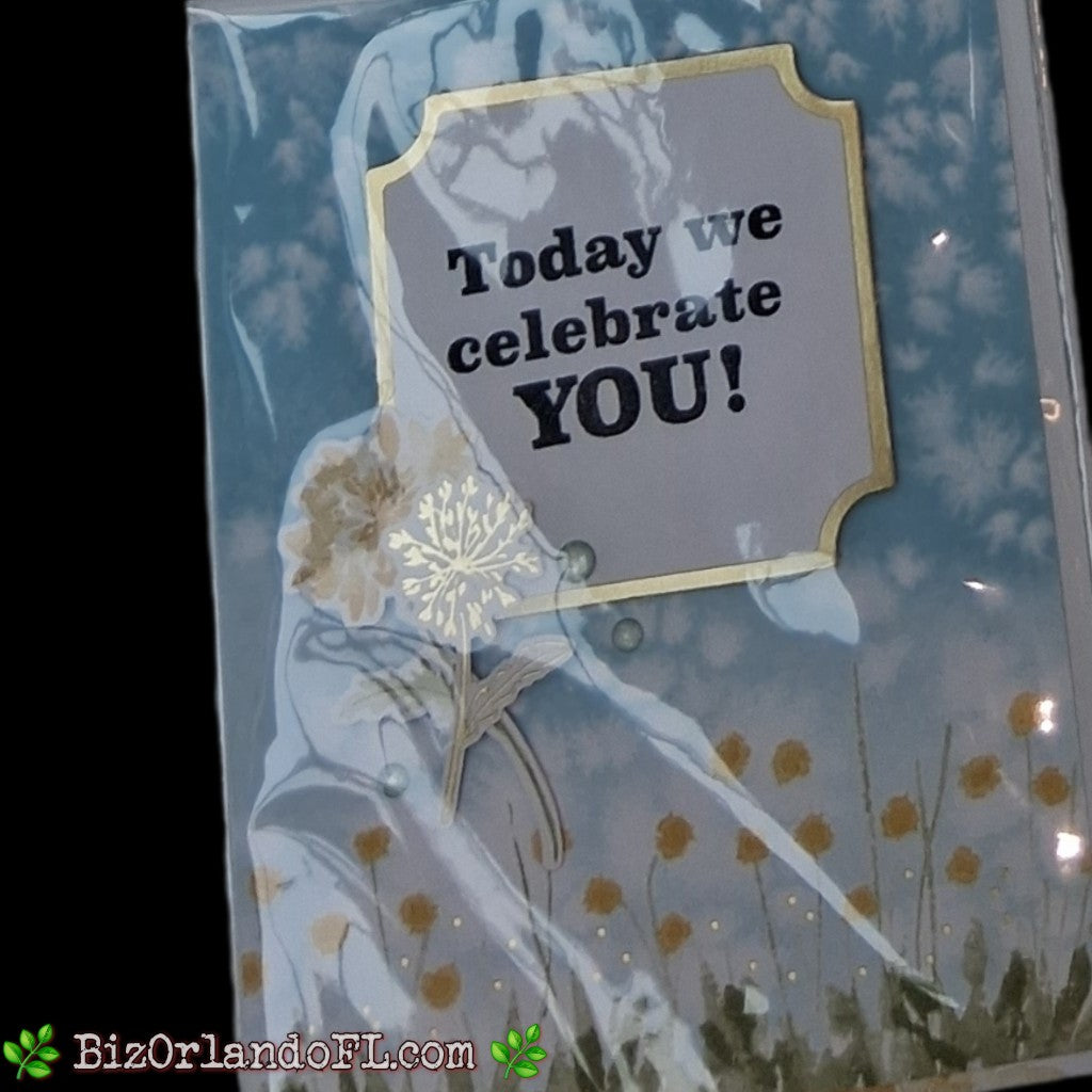 Today We Celebrate You Handmade Greeting Card by Kathryn McHenry