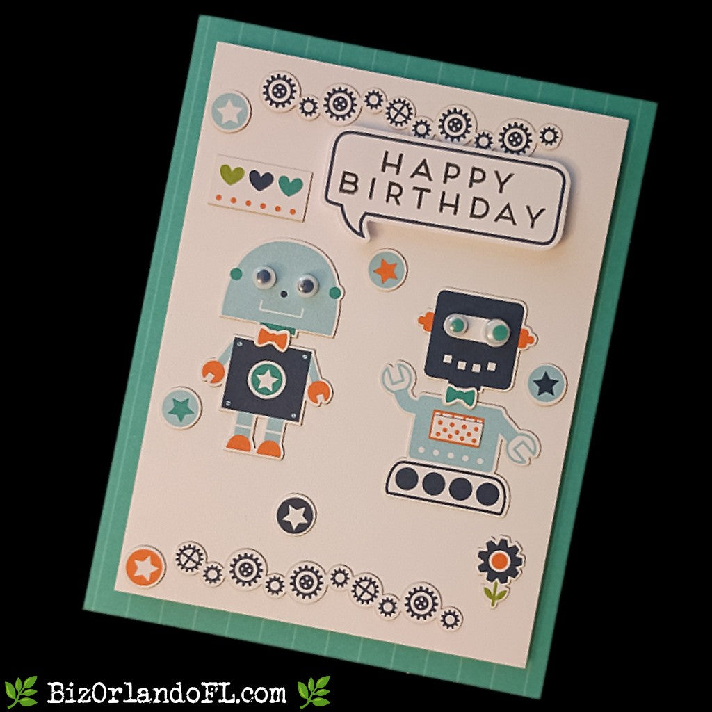 BIRTHDAY: Happy Birthday Handcrafted Greeting Card by Kathryn McHenry
