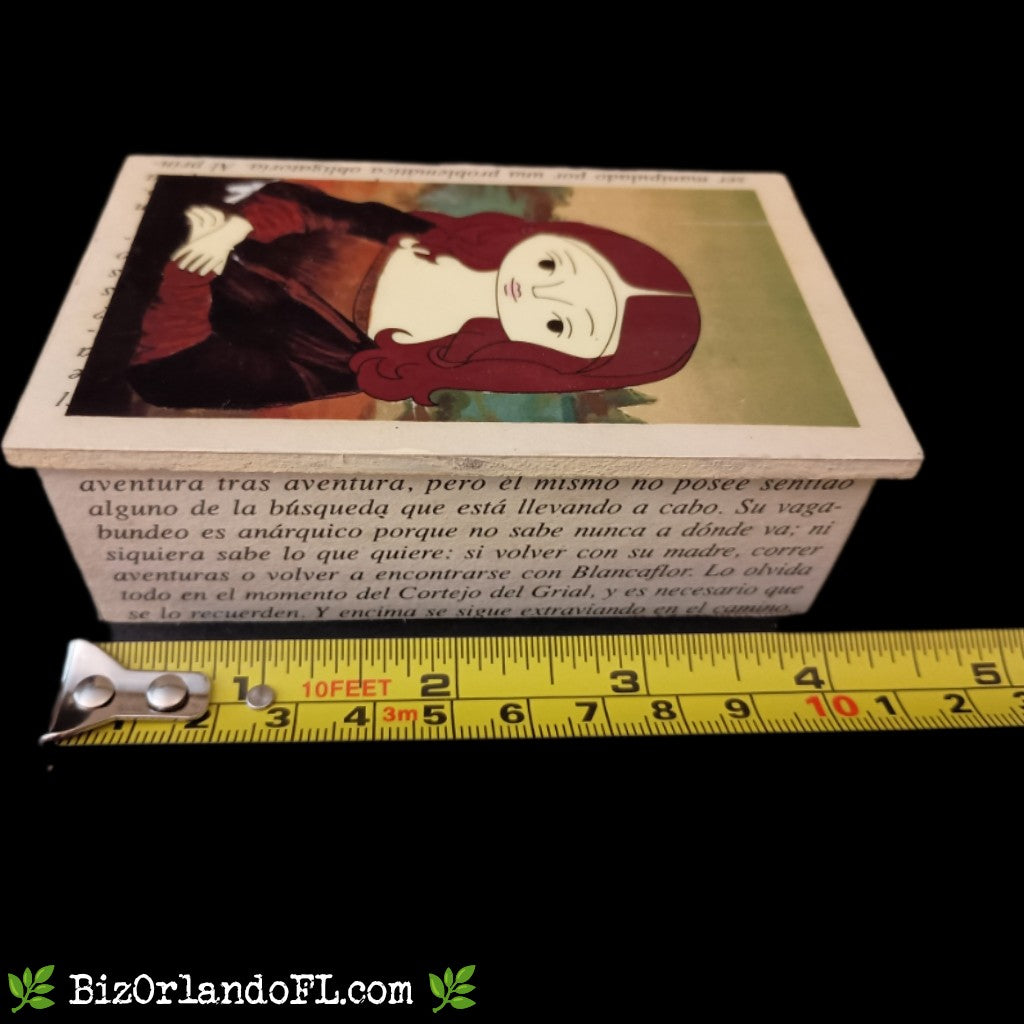 BOUTIQUE: Mona Lisa Style Handcrafted Lacquered Jewelry Box Small