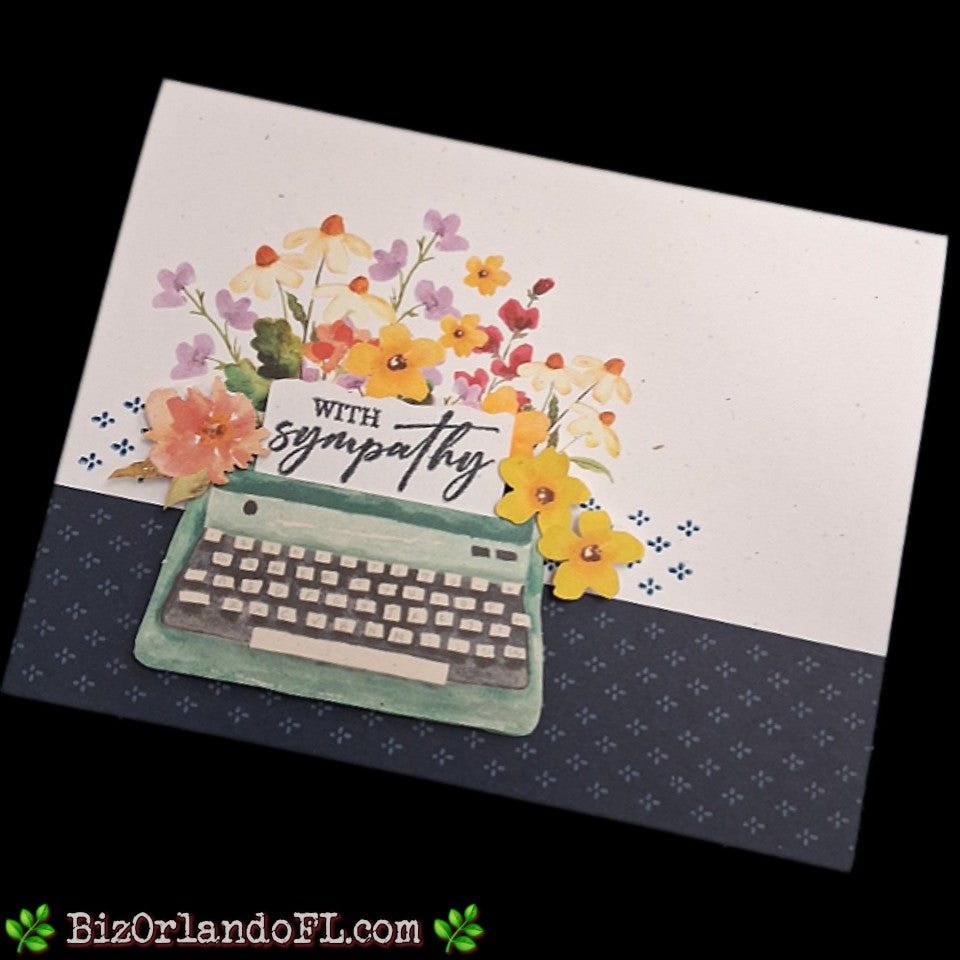 SYMPATHY: With Sympathy Handmade Greeting Card by Kathryn McHenry