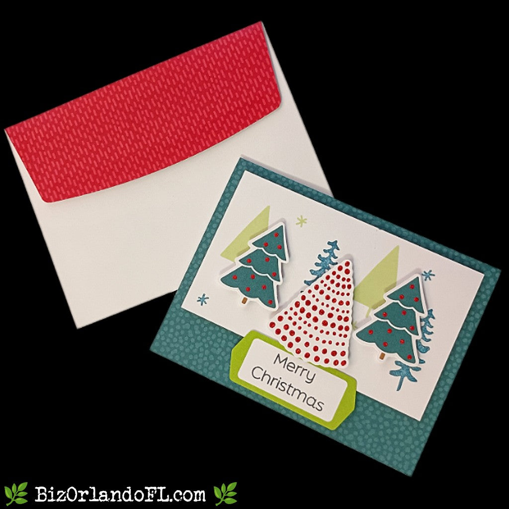 HOLIDAY: Merry Christmas Handmade Greeting Card by Kathryn McHenry