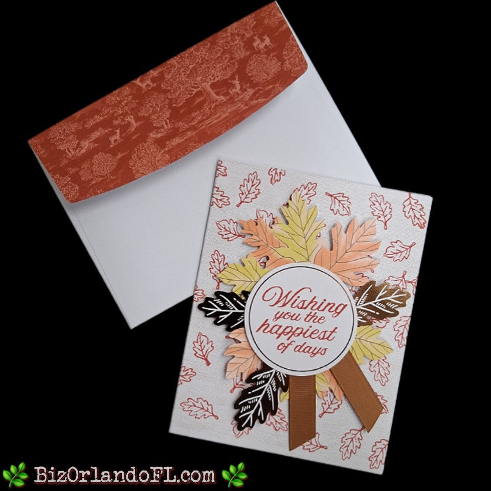 ALL OCCASION:  Wishing You The Happiest Of Days Handmade Greeting Card by Kathryn McHenry