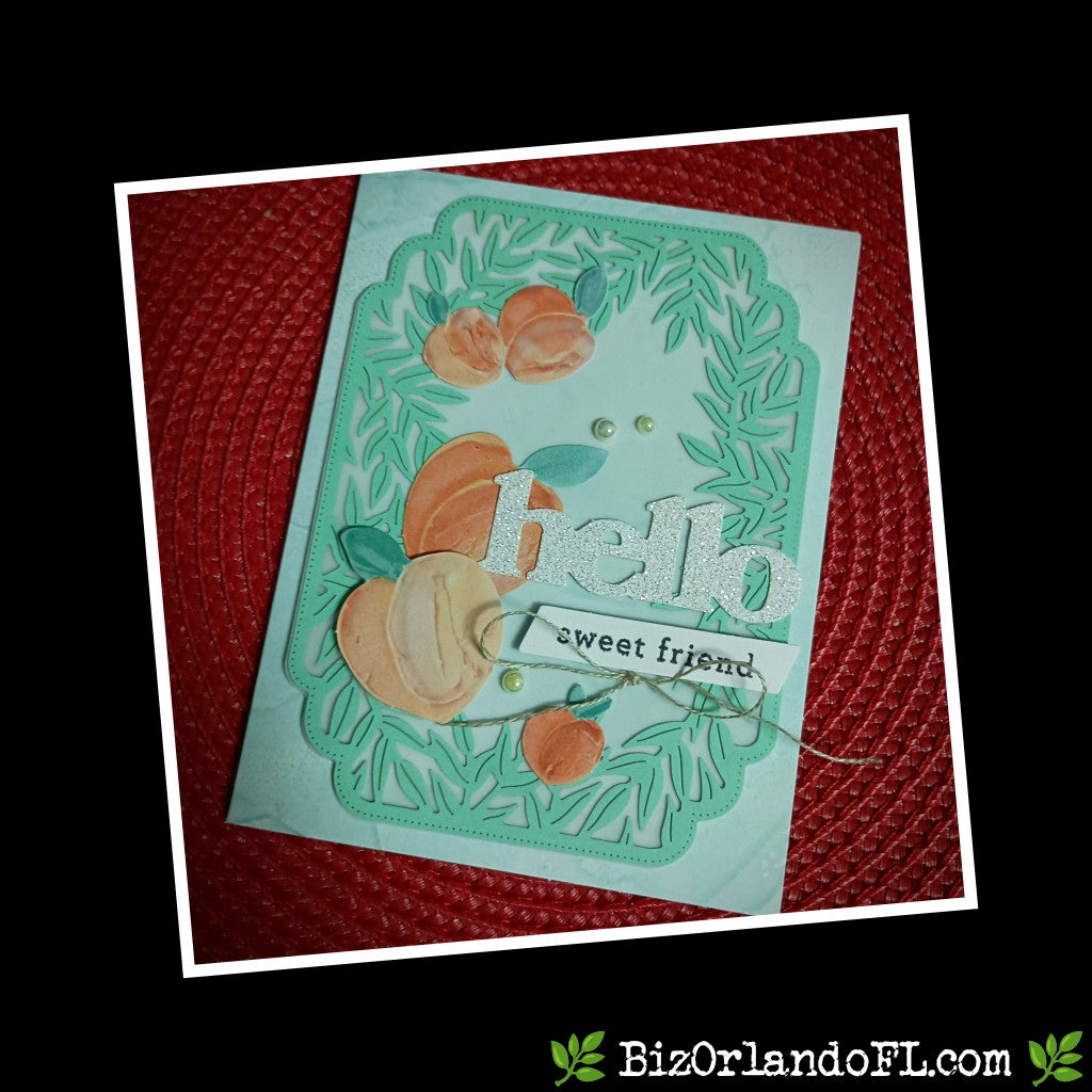 HELLO: Hello -- Sweet Friend Handcrafted Greeting Card By Kathryn McHenry