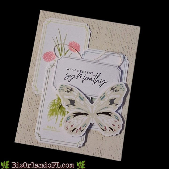 SYMPATHY: With Deepest Sympathy Handmade Greeting Card by Kathryn McHenry