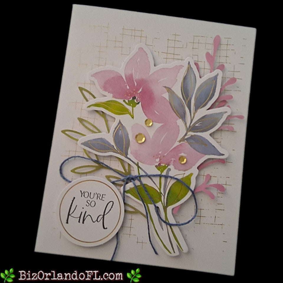THANK YOU: You're So Kind Handcrafted Greeting Card by Kathryn McHenry