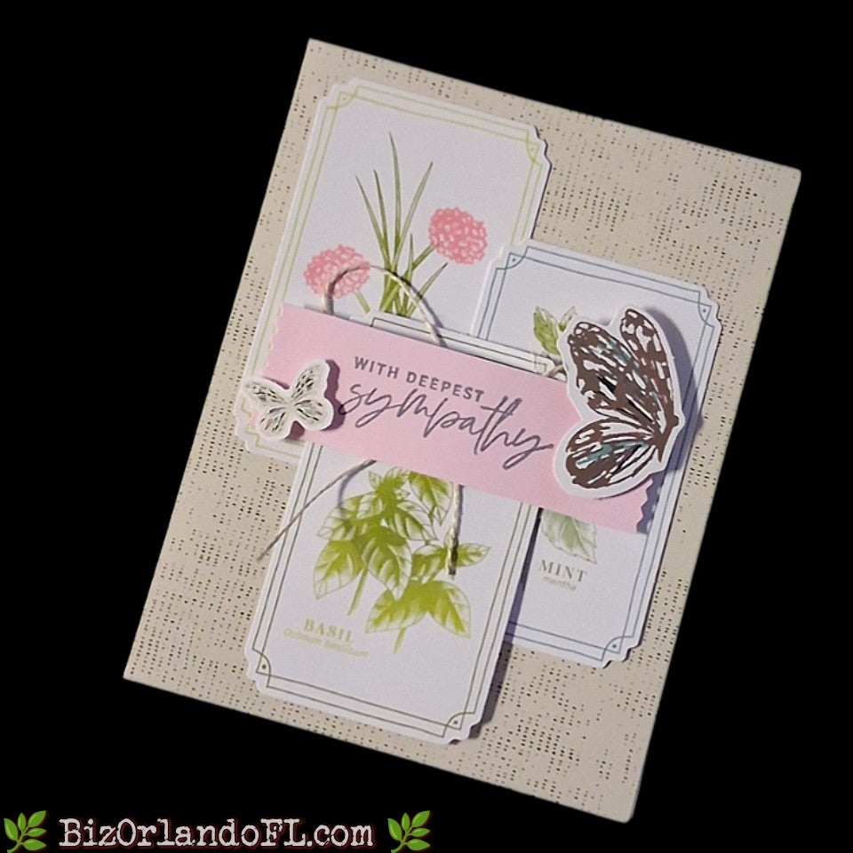 SYMPATHY: With Deepest Sympathy Handmade Greeting Card by Kathryn McHenry