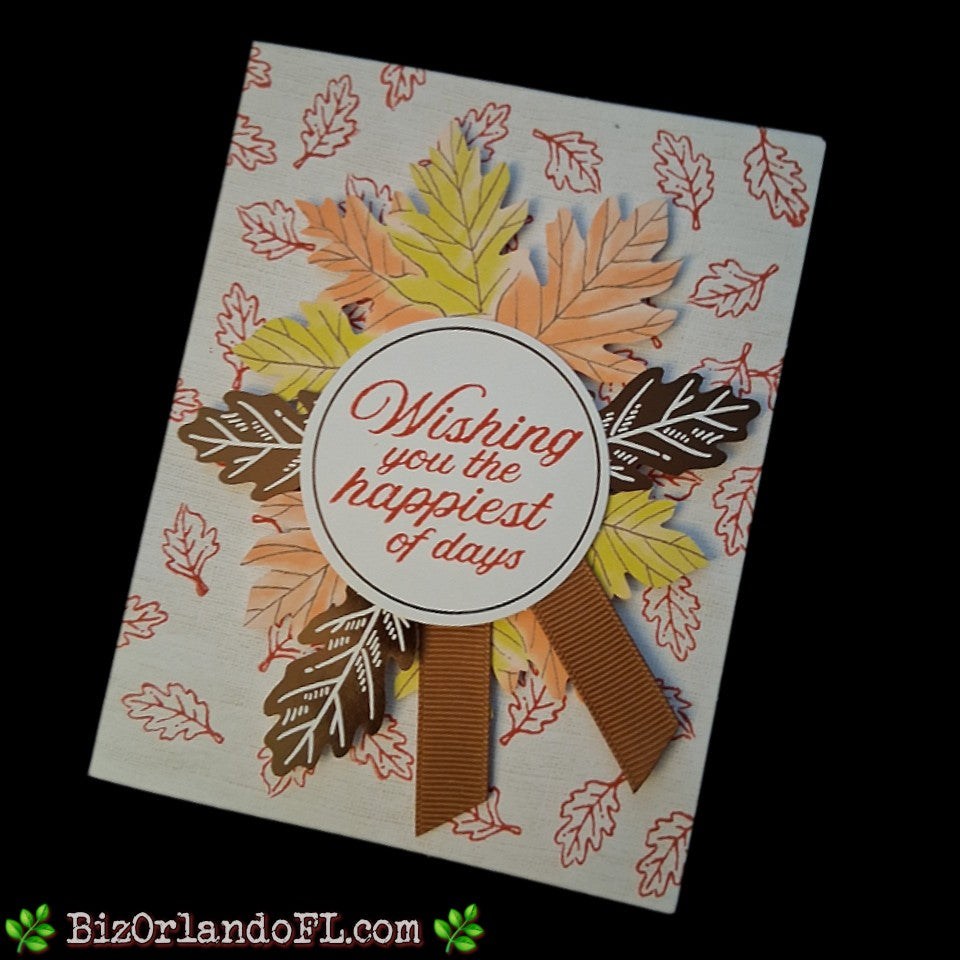 ALL OCCASION:  Wishing You The Happiest Of Days Handmade Greeting Card by Kathryn McHenry