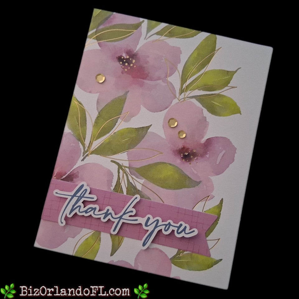 THANK YOU: Thank You Handcrafted Greeting Card by Kathryn McHenry