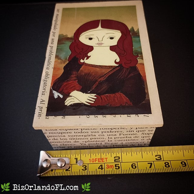 BOUTIQUE: Mona Lisa Style Handcrafted Lacquered Jewelry Box Small