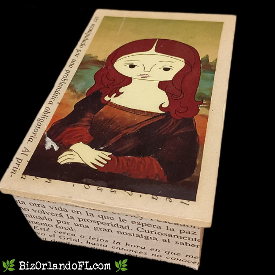 BOUTIQUE: Mona Lisa Style Handcrafted Lacquered Jewelry Box Small