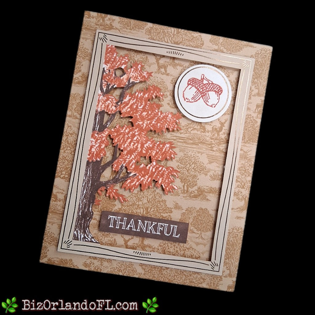 THANK YOU: Thankful Handmade Greeting Card by Kathryn McHenry