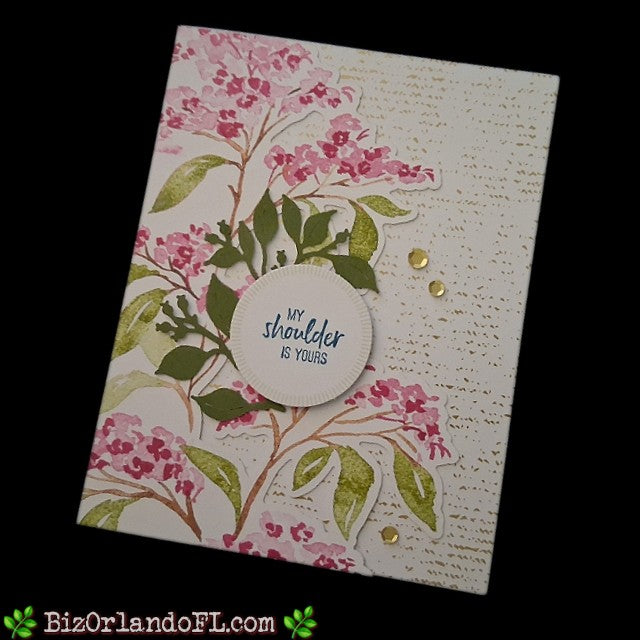 SYMPATHY: My Shoulder Is Yours Handmade Greeting Card by Kathryn McHenry