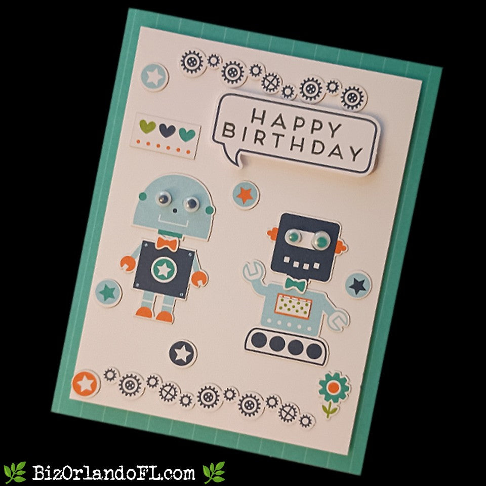 BIRTHDAY: Happy Birthday Handcrafted Greeting Card by Kathryn McHenry
