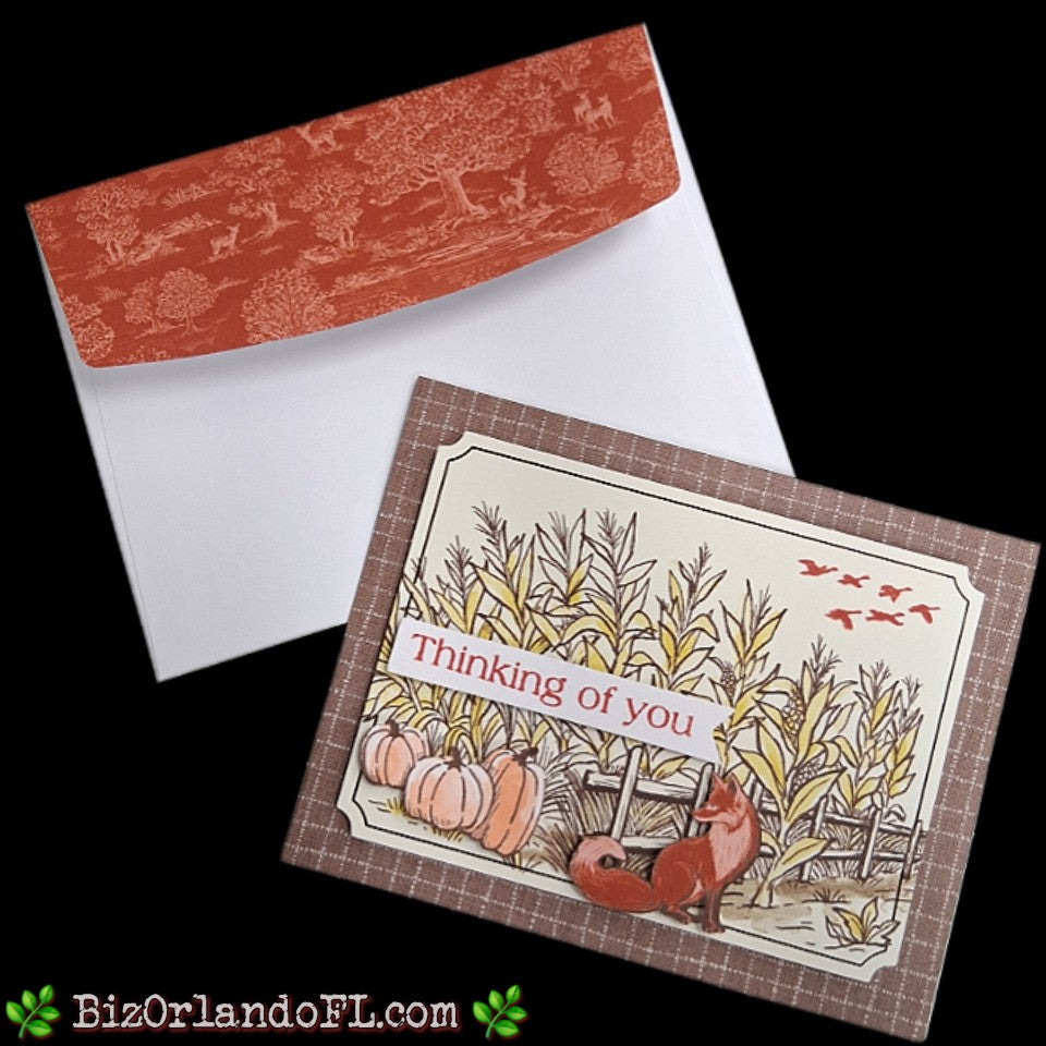 THINKING OF YOU: Thinking Of You Handmade Greeting Card by Kathryn McHenry