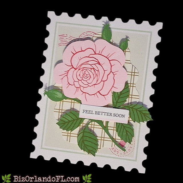 GET WELL SOON: Feel Better Soon Handmade Greeting Card by Kathryn McHenry