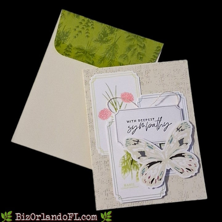 SYMPATHY: With Deepest Sympathy Handmade Greeting Card by Kathryn McHenry