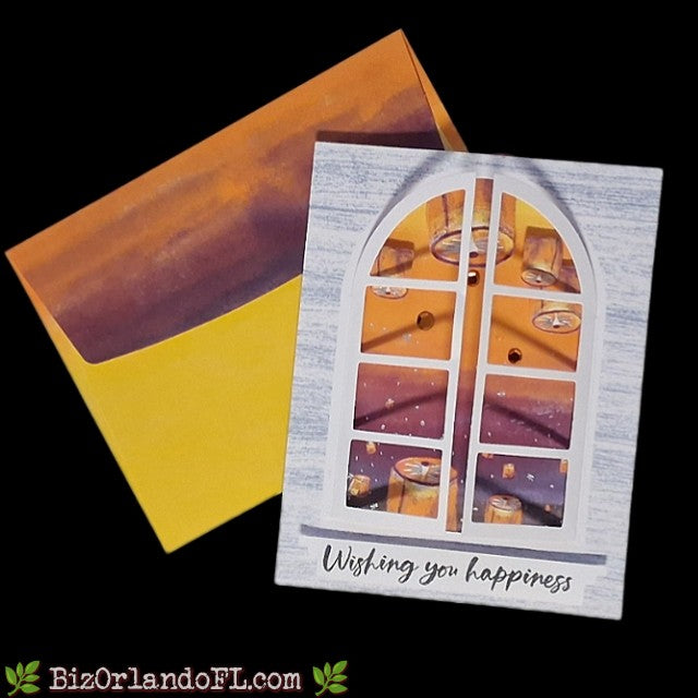 ALL OCCASION: Wishing You Happiness Handcrafted Greeting Card by Kathryn McHenry