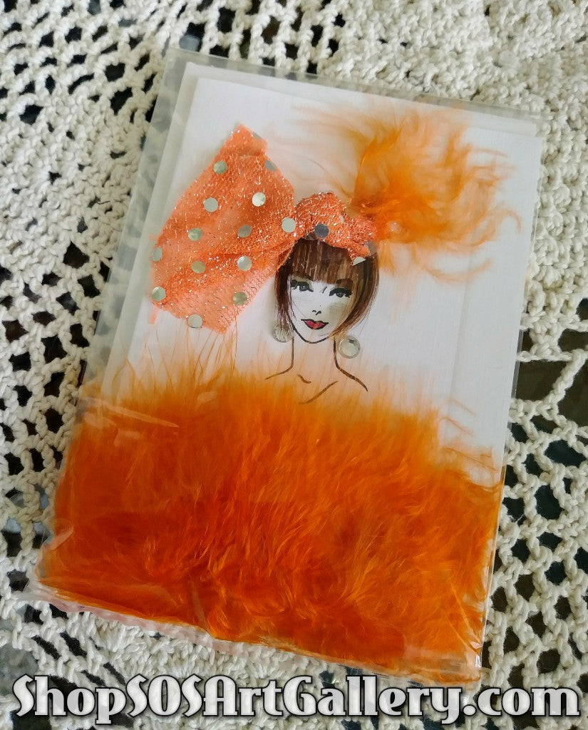 CARDS: Handcrafted Glam Greeting Card by Local Artisan