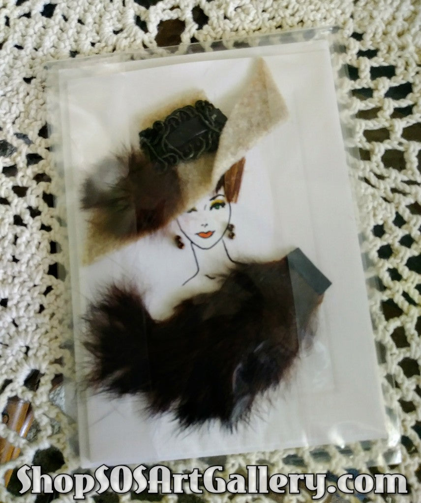 CARDS: Handcrafted Glam Greeting Card by Local Artisan