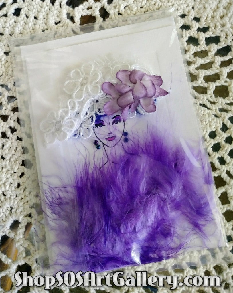 CARDS: Handcrafted Glam Greeting Card by Local Artisan