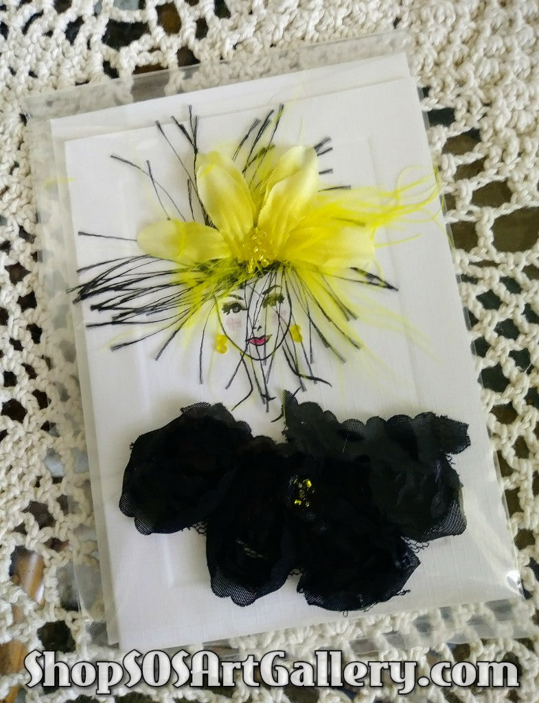 CARDS: Handcrafted Glam Greeting Card by Local Artisan