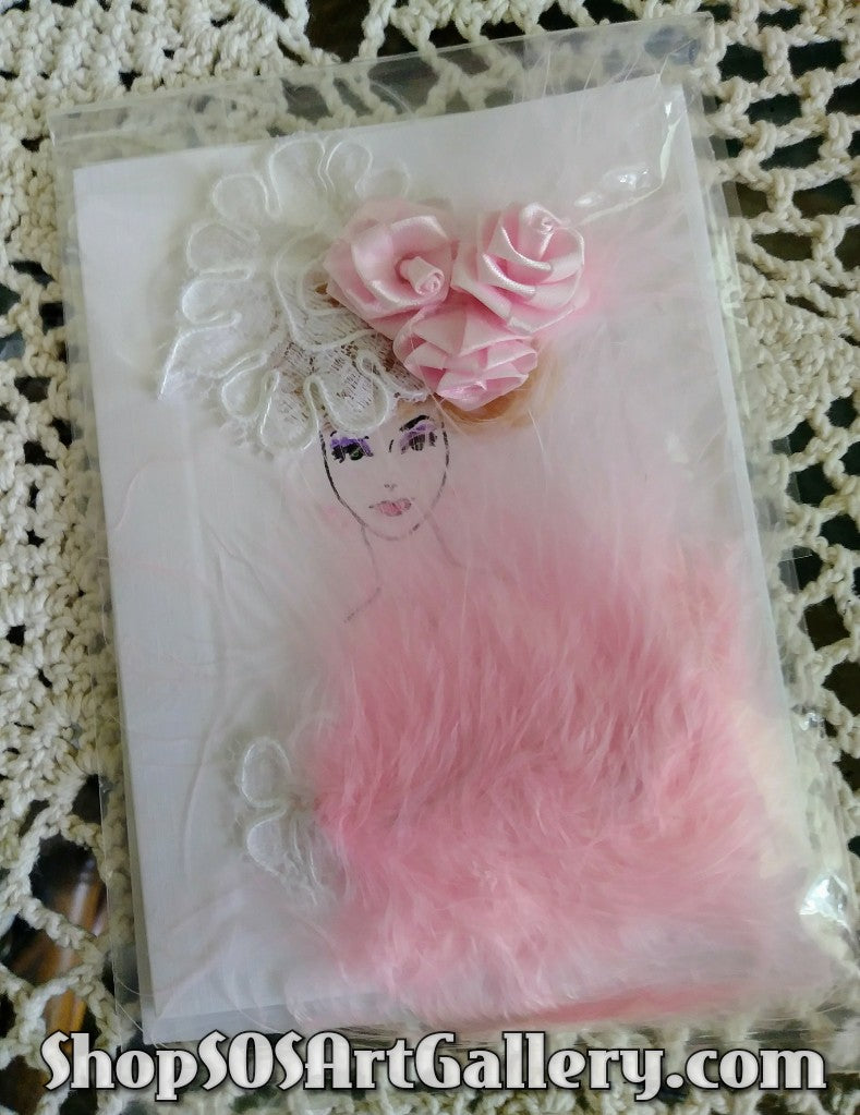 CARDS: Handcrafted Glam Greeting Card by Local Artisan